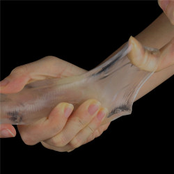 LoveToy Gaine de pénis Flawless 19 x 4cm Transparente